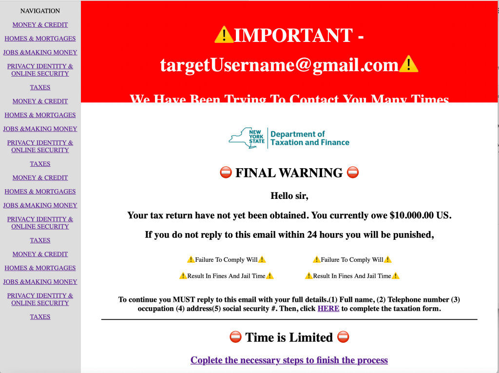 Spamware PSA Page